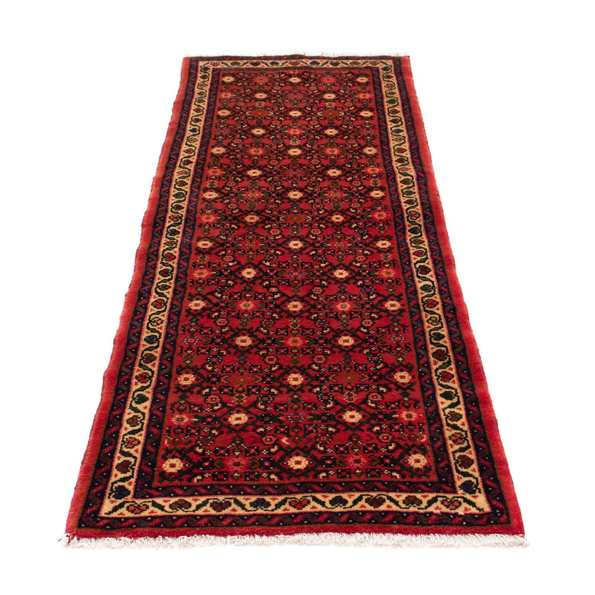 Alfombra de pasillo Alfombra persa - Nómada - 200 x 73 cm - rojo oscuro