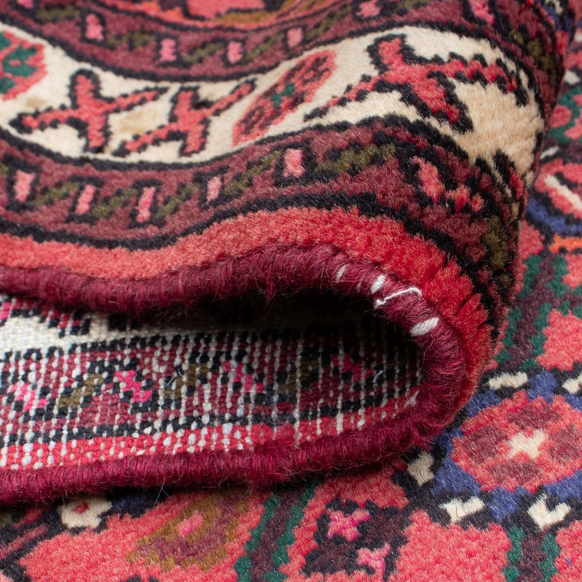 Alfombra de pasillo Alfombra persa - Nómada - 195 x 74 cm - rojo oscuro