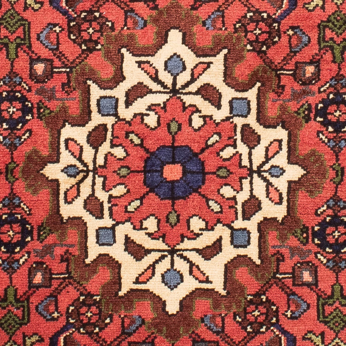 Alfombra persa - Nómada - 147 x 100 cm - rojo oscuro
