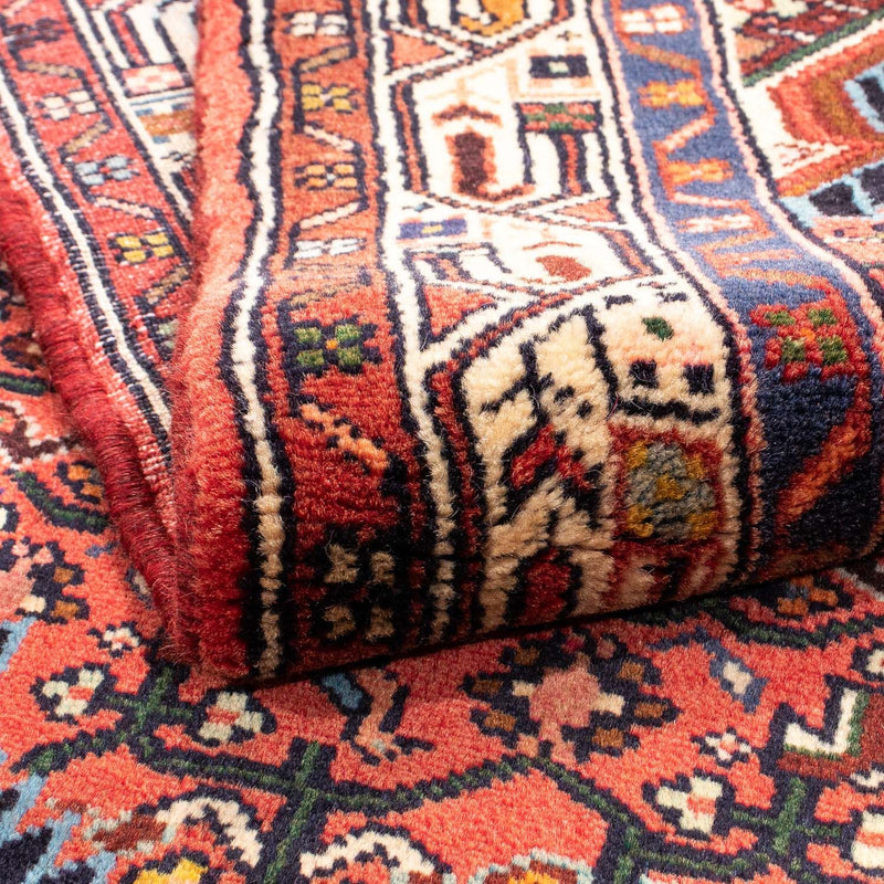 Alfombra persa - Nómada - 160 x 105 cm - rojo oscuro