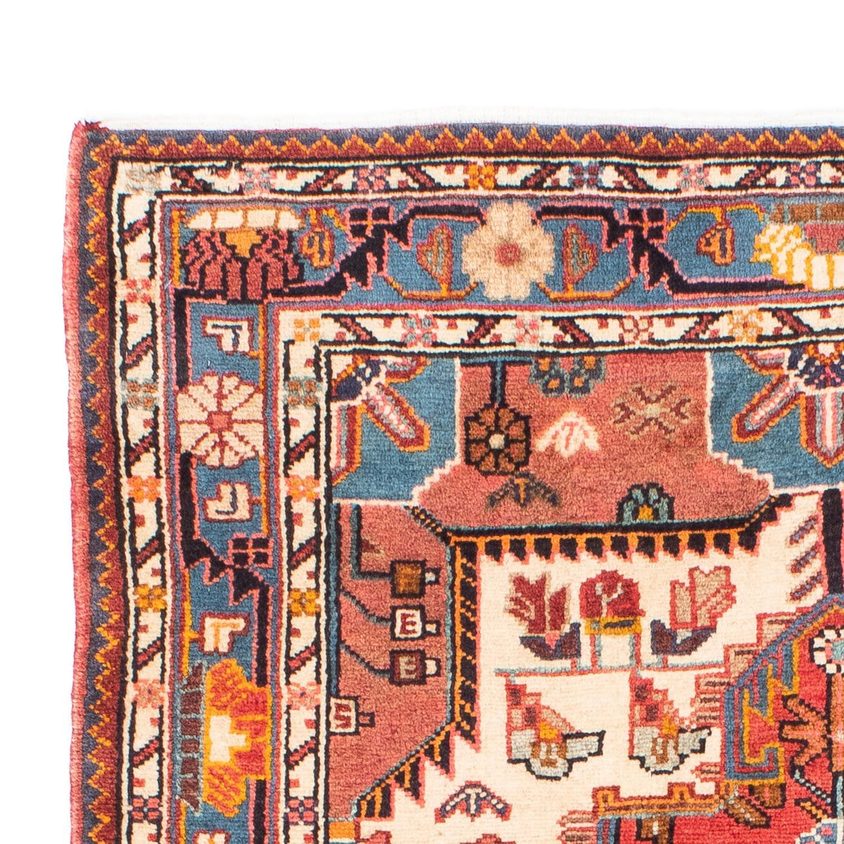 Alfombra persa - Nómada - 180 x 123 cm - rojo claro