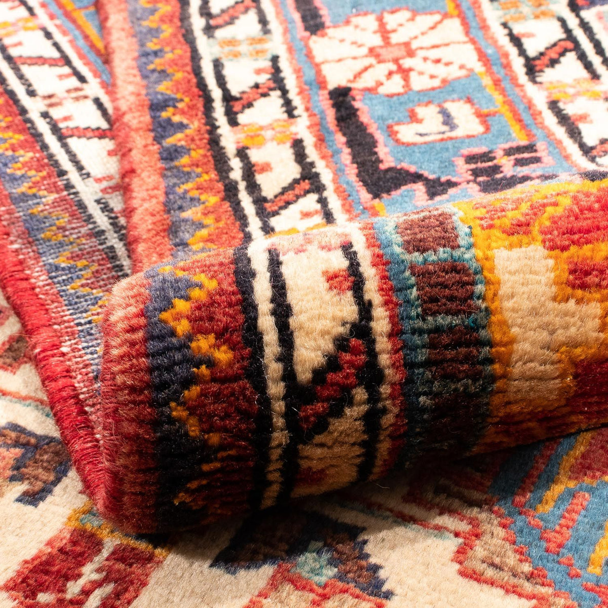 Alfombra persa - Nómada - 180 x 123 cm - rojo claro