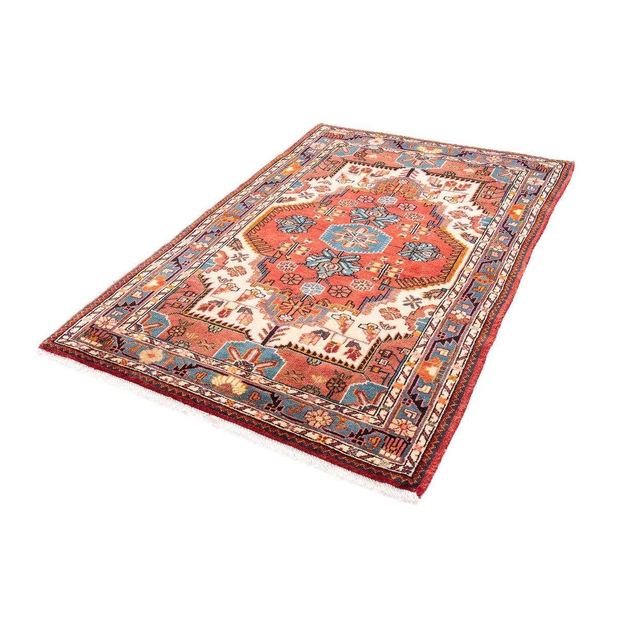 Alfombra persa - Nómada - 180 x 123 cm - rojo claro