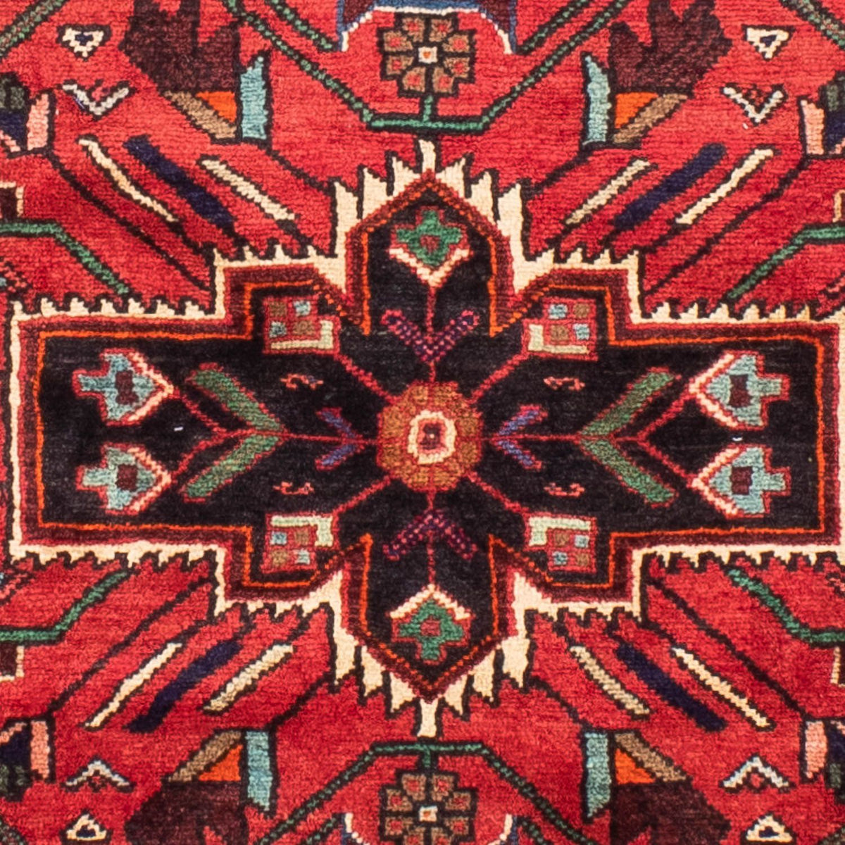 Alfombra persa - Nómada - 212 x 130 cm - rojo oscuro