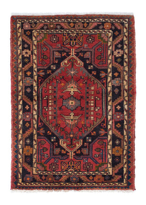 Alfombra persa - Nómada - 120 x 85 cm - rojo oscuro