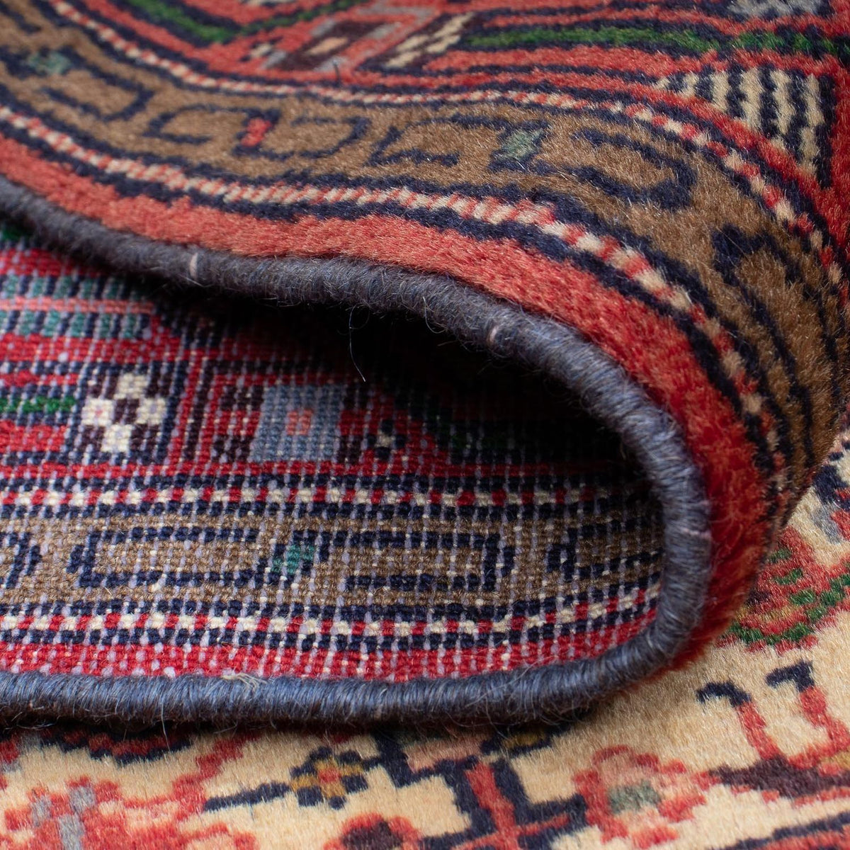 Alfombra persa - Nómada - 133 x 82 cm - beige