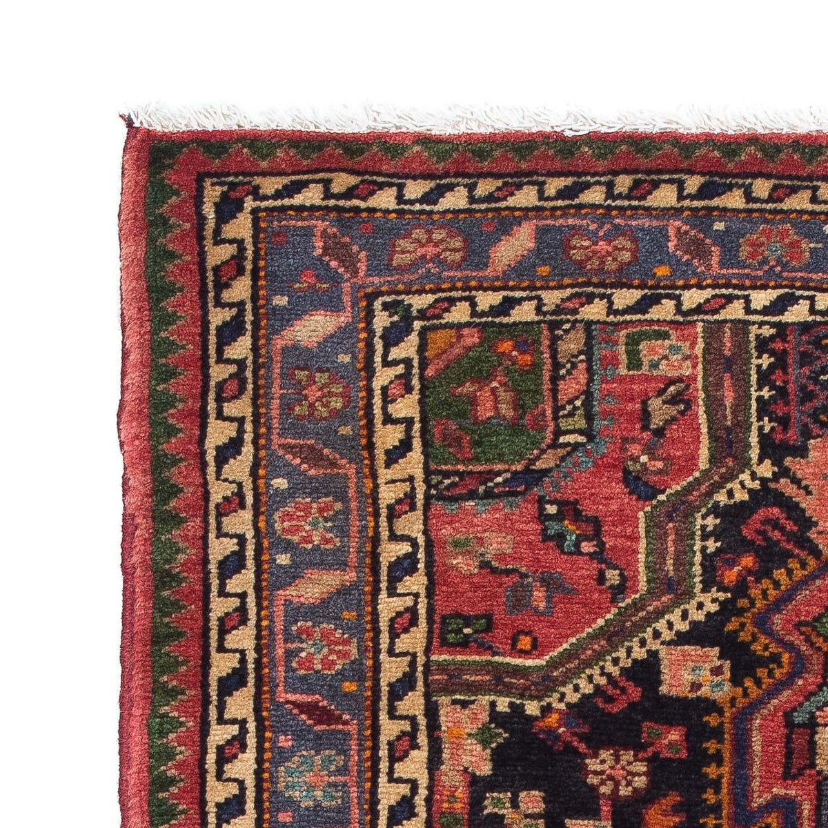 Alfombra persa - Nómada - 122 x 82 cm - rojo claro