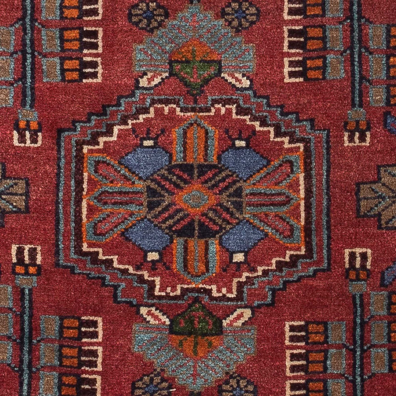 Alfombra persa - Nómada - 118 x 81 cm - rojo oscuro