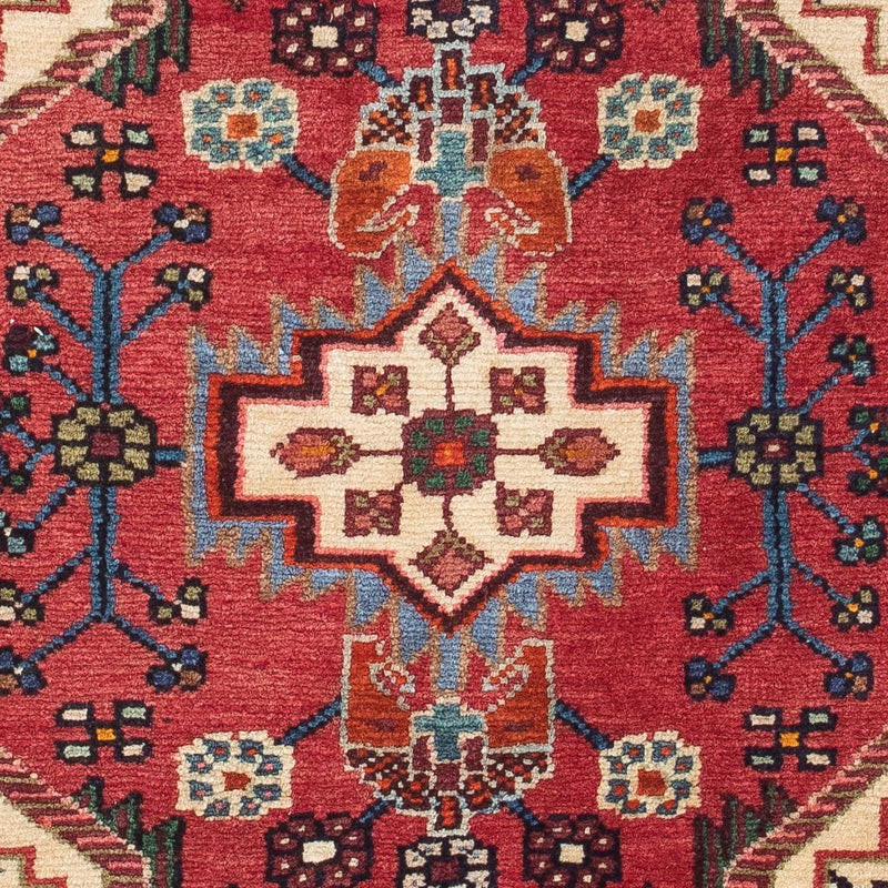Alfombra persa - Nómada - 122 x 90 cm - rojo