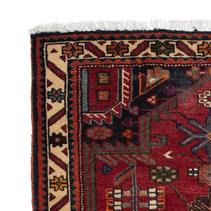 Alfombra persa - Nómada - 128 x 90 cm - rojo oscuro