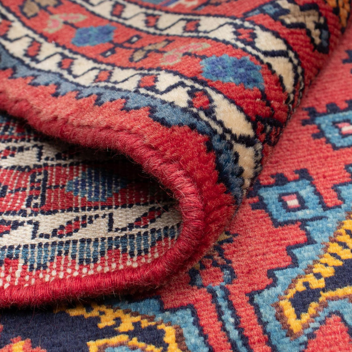 Alfombra persa - Nómada - 130 x 90 cm - rojo