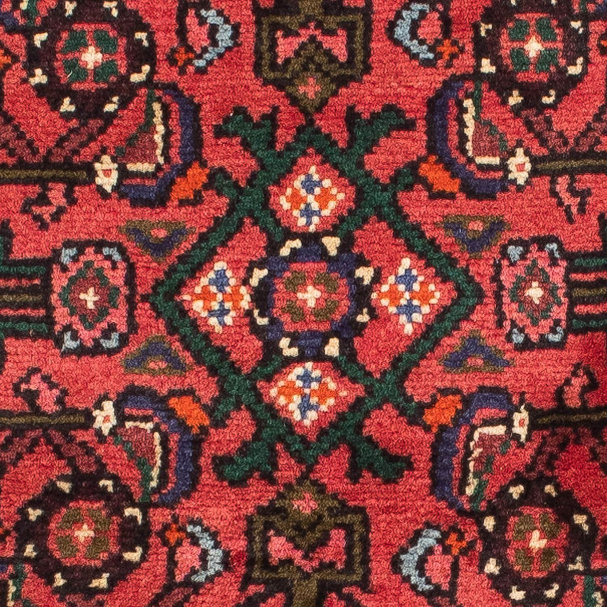 Alfombra de pasillo Alfombra persa - Nómada - 190 x 68 cm - rojo oscuro