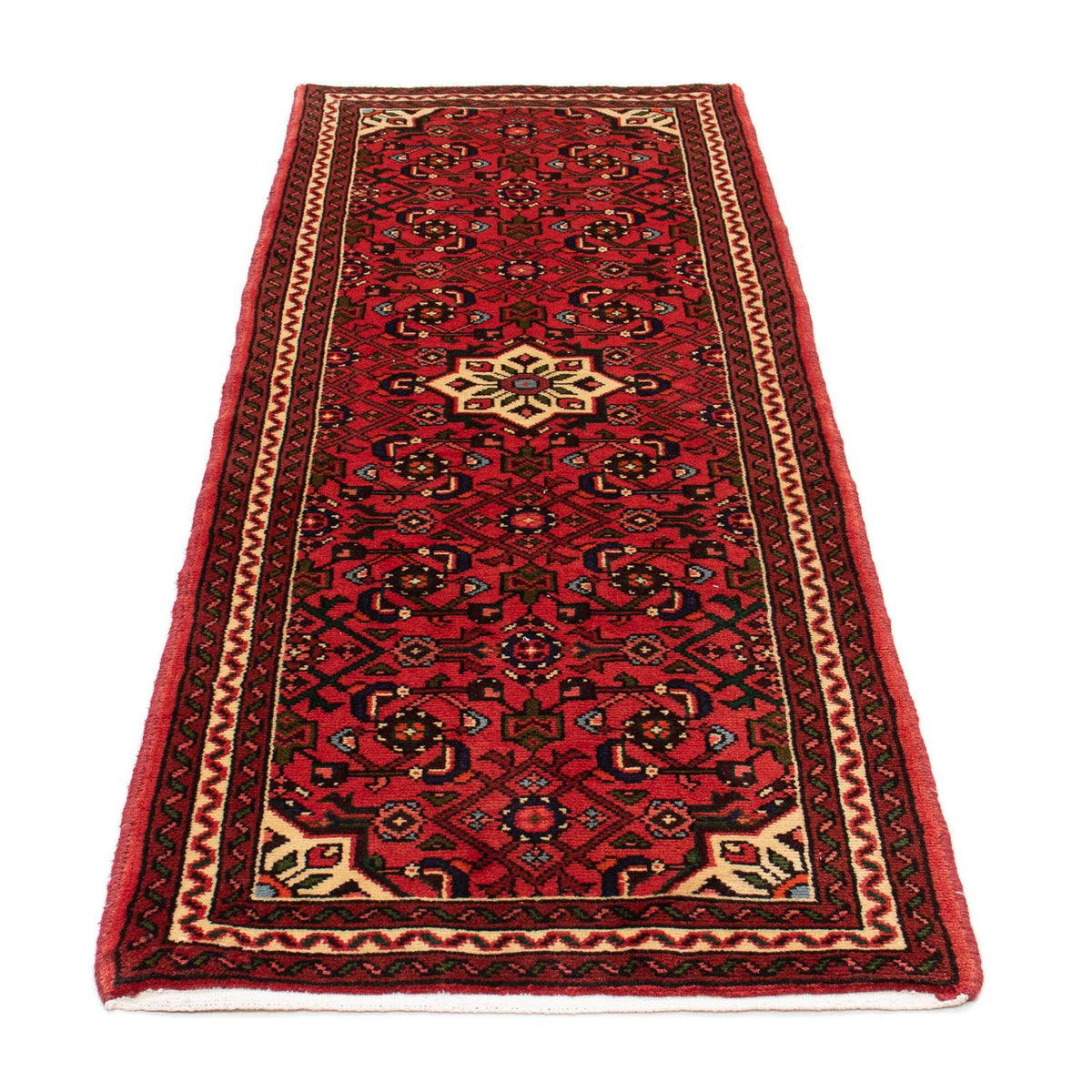 Alfombra de pasillo Alfombra persa - Nómada - 200 x 72 cm - rojo oscuro