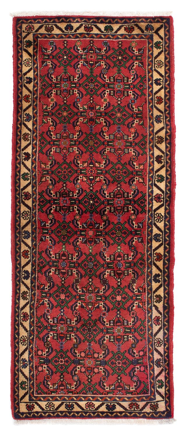Alfombra de pasillo Alfombra persa - Nómada - 200 x 76 cm - rojo oscuro