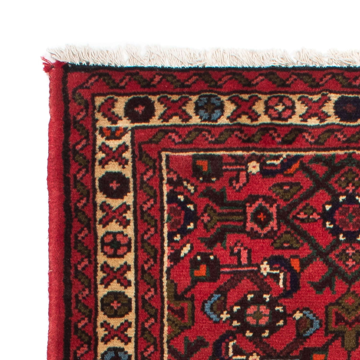 Alfombra de pasillo Alfombra persa - Nómada - 195 x 74 cm - rojo oscuro