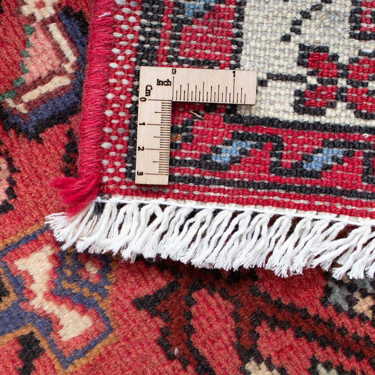 Alfombra de pasillo Alfombra persa - Nómada - 205 x 75 cm - rojo oscuro