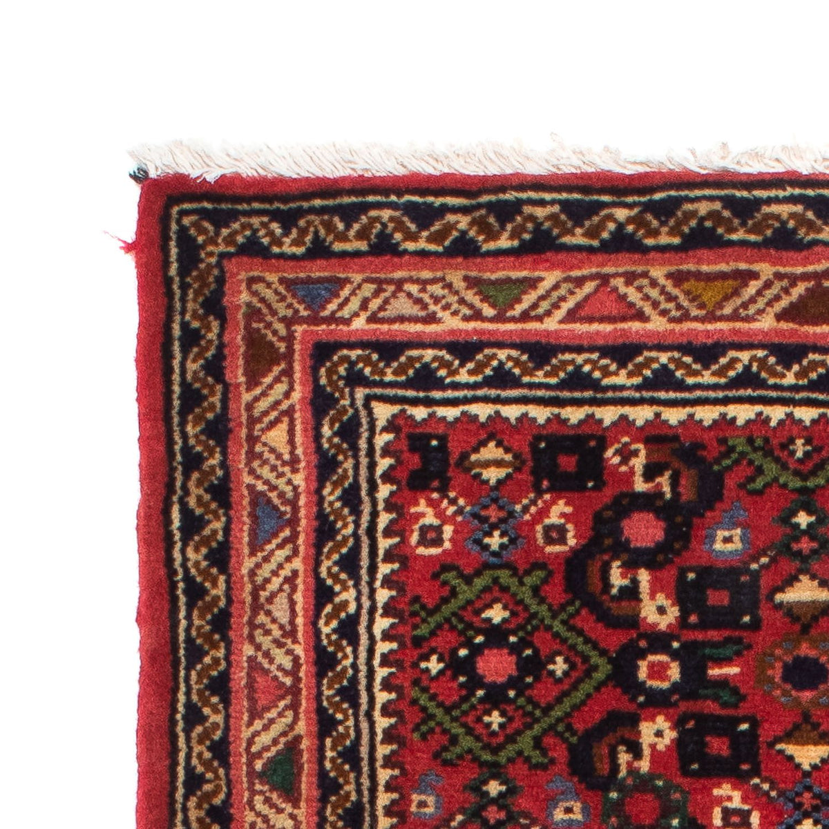 Alfombra de pasillo Alfombra persa - Nómada - 193 x 65 cm - rojo oscuro