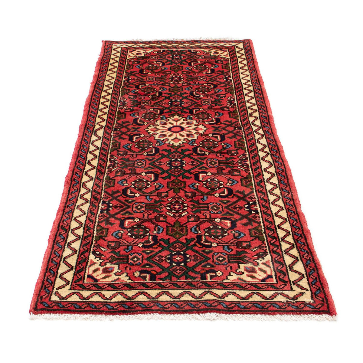 Alfombra de pasillo Alfombra persa - Nómada - 190 x 80 cm - rojo oscuro