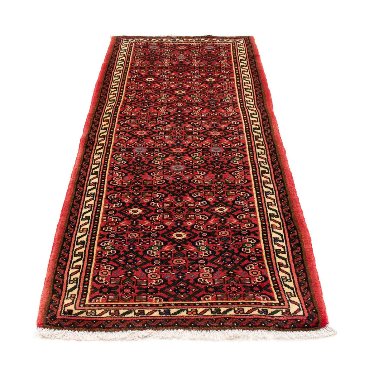 Alfombra de pasillo Alfombra persa - Nómada - 205 x 75 cm - rojo oscuro