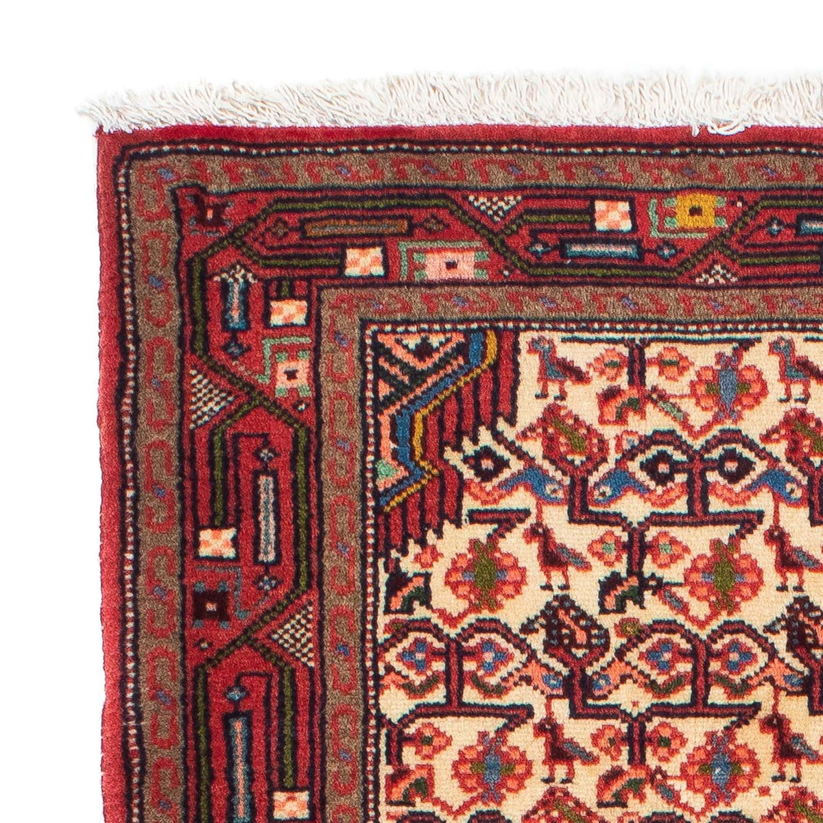 Alfombra de pasillo Alfombra persa - Nómada - 195 x 82 cm - rojo claro