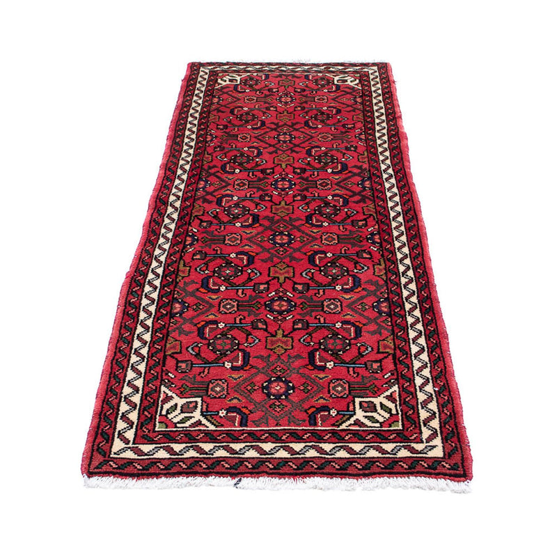 Alfombra de pasillo Alfombra persa - Nómada - 185 x 70 cm - rojo oscuro
