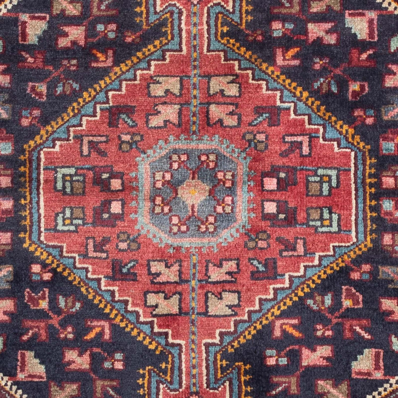 Alfombra persa - Nómada - 157 x 104 cm - azul oscuro