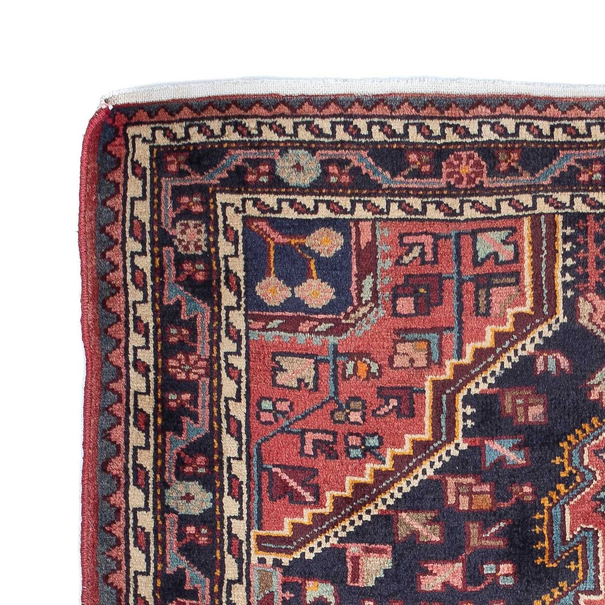 Alfombra persa - Nómada - 157 x 104 cm - azul oscuro