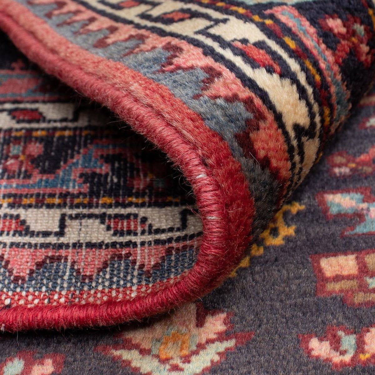 Alfombra persa - Nómada - 157 x 104 cm - azul oscuro