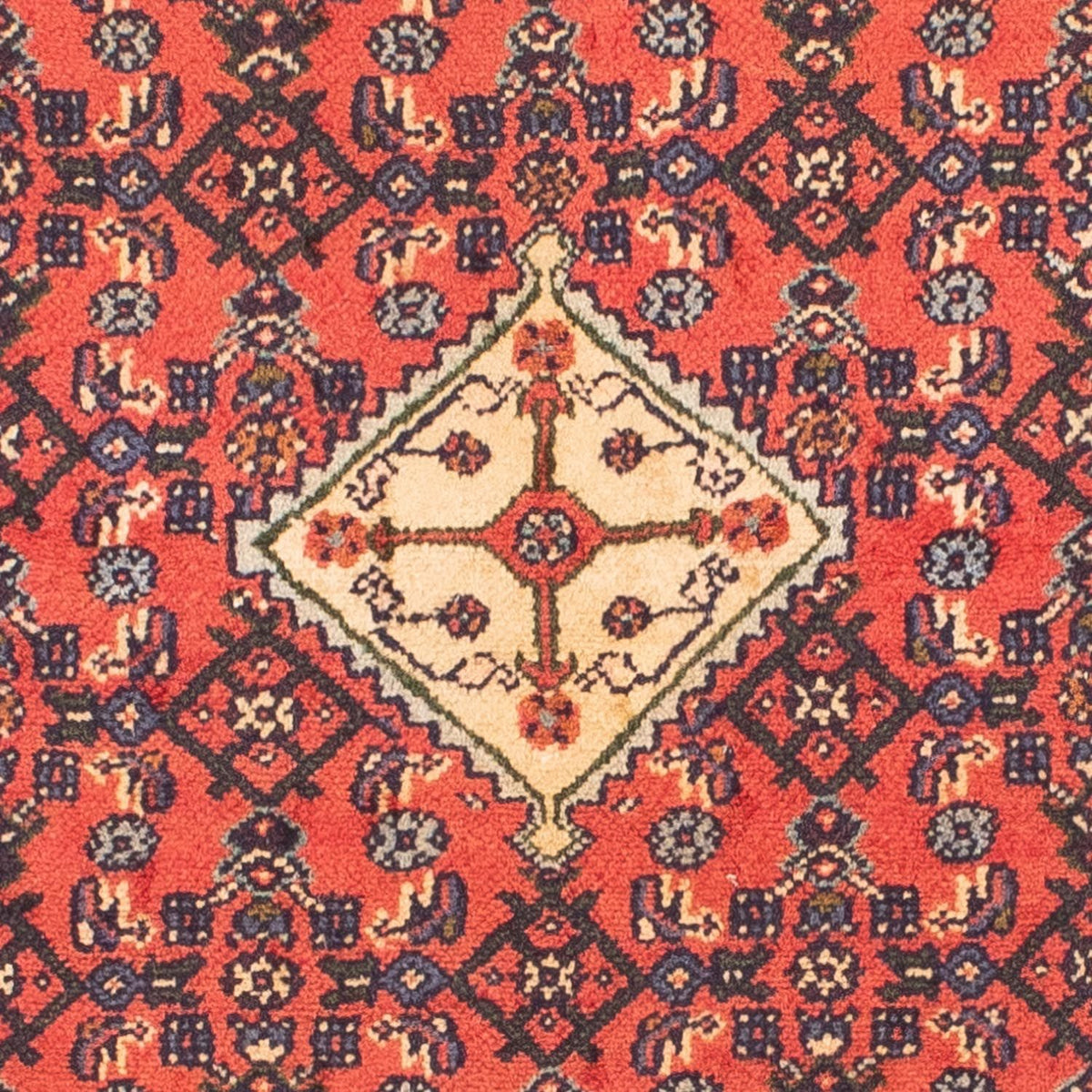 Alfombra persa - Nómada - 150 x 102 cm - rojo claro