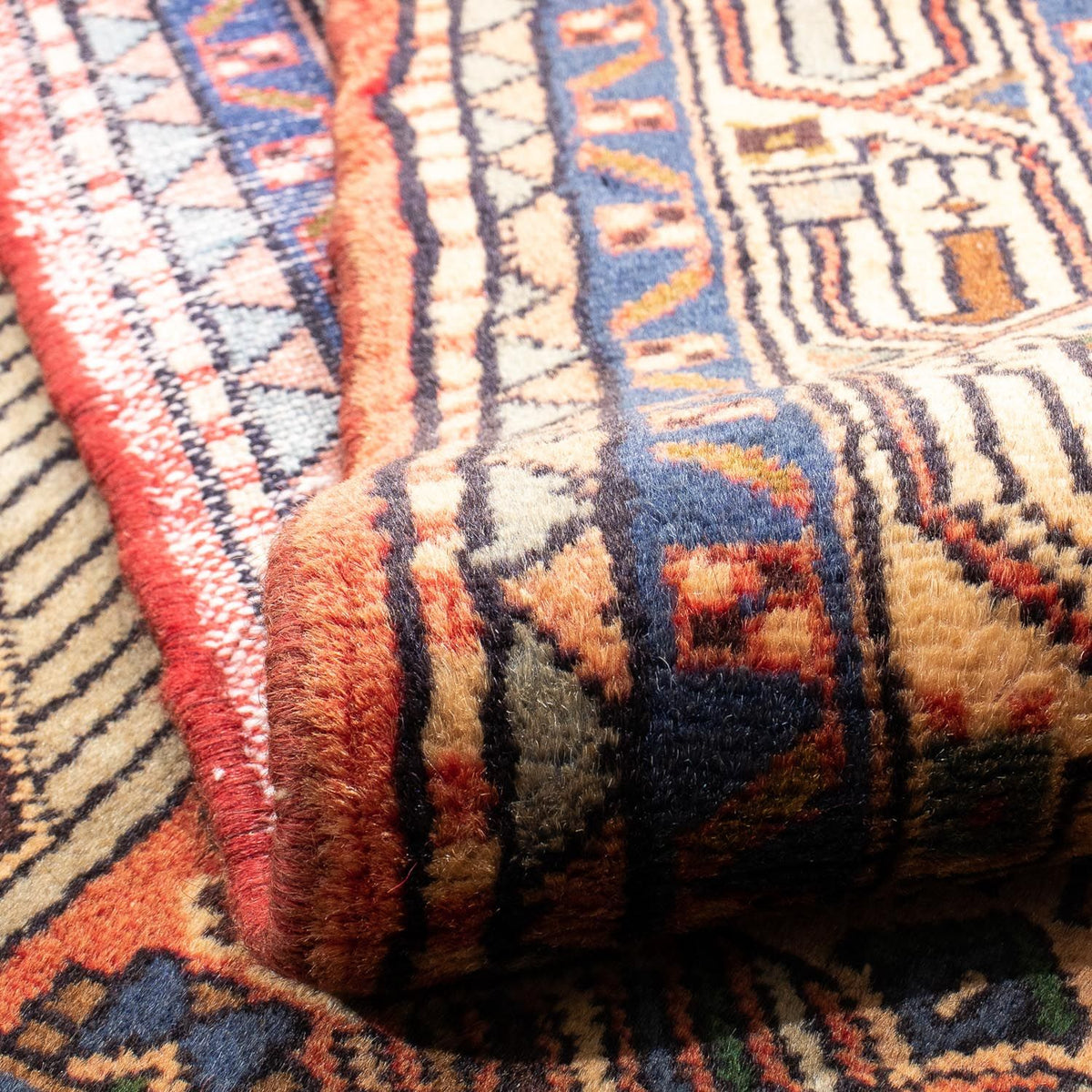 Alfombra persa - Nómada - 147 x 100 cm - rojo claro