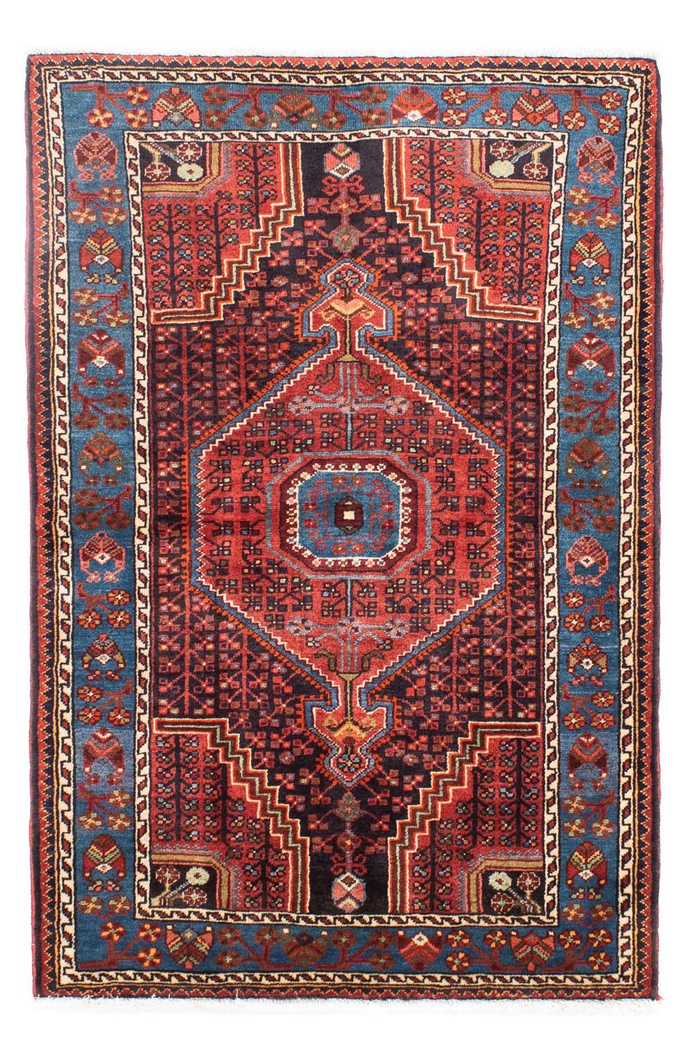 Alfombra persa - Nómada - 163 x 110 cm - rojo