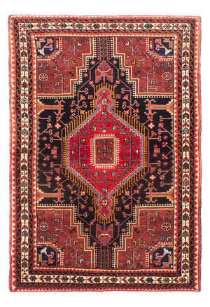Alfombra persa - Nómada - 162 x 110 cm - azul oscuro