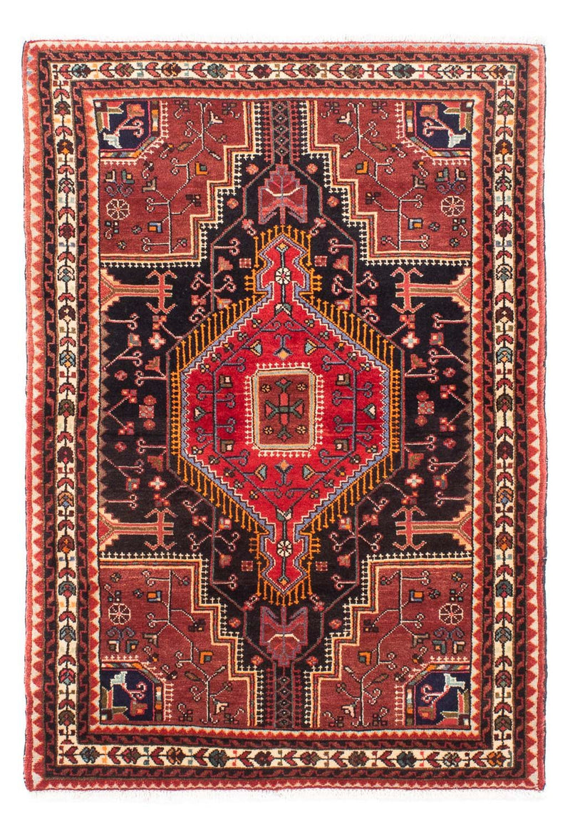 Alfombra persa - Nómada - 162 x 110 cm - azul oscuro