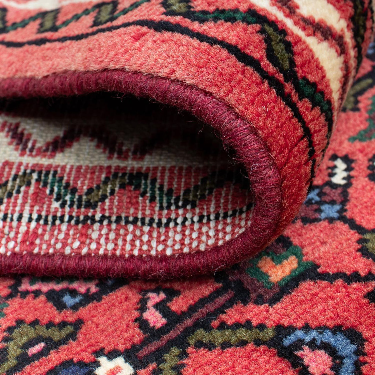 Alfombra de pasillo Alfombra persa - Nómada - 193 x 70 cm - rojo oscuro