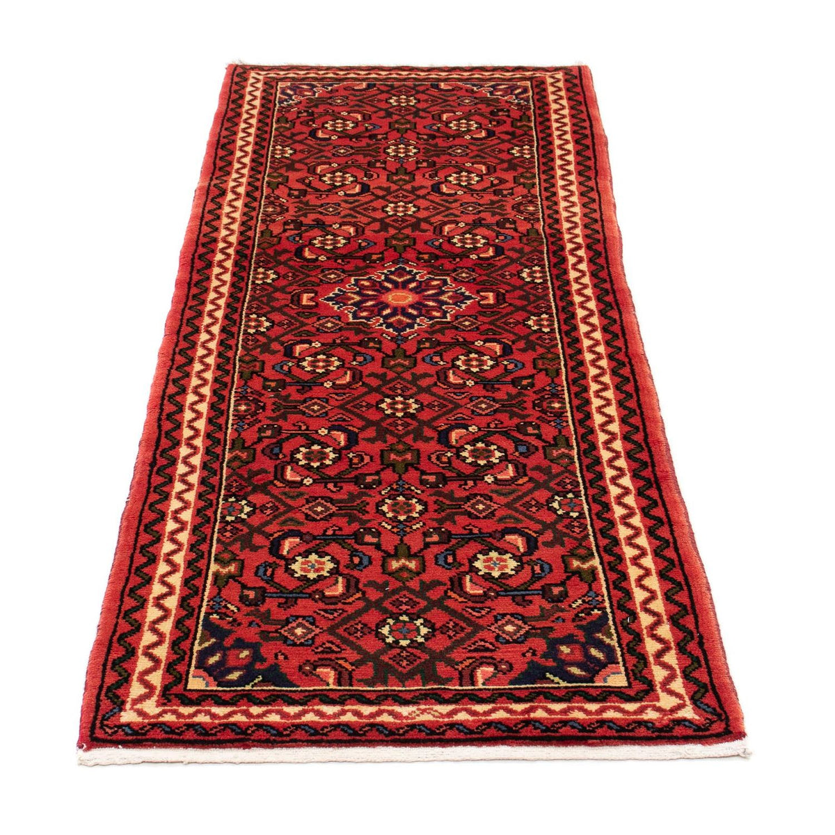 Alfombra de pasillo Alfombra persa - Nómada - 193 x 70 cm - rojo oscuro
