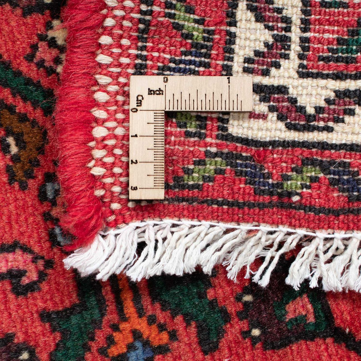 Alfombra de pasillo Alfombra persa - Nómada - 200 x 76 cm - rojo oscuro