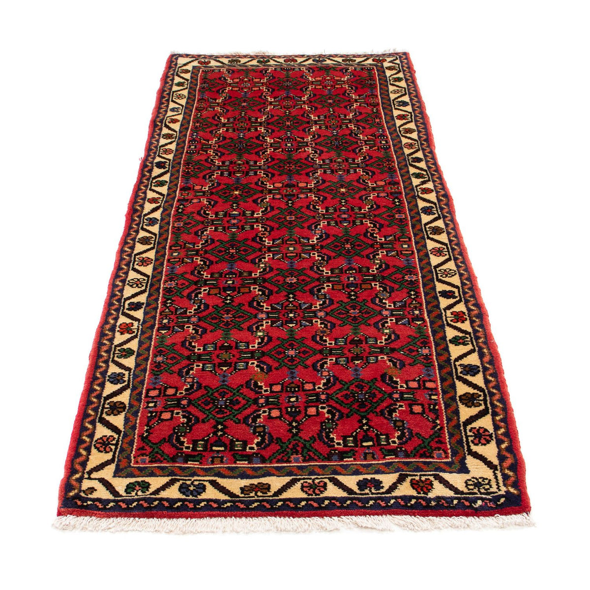 Alfombra de pasillo Alfombra persa - Nómada - 200 x 80 cm - rojo oscuro
