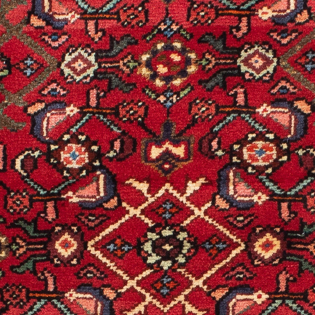Alfombra de pasillo Alfombra persa - Nómada - 200 x 78 cm - rojo oscuro