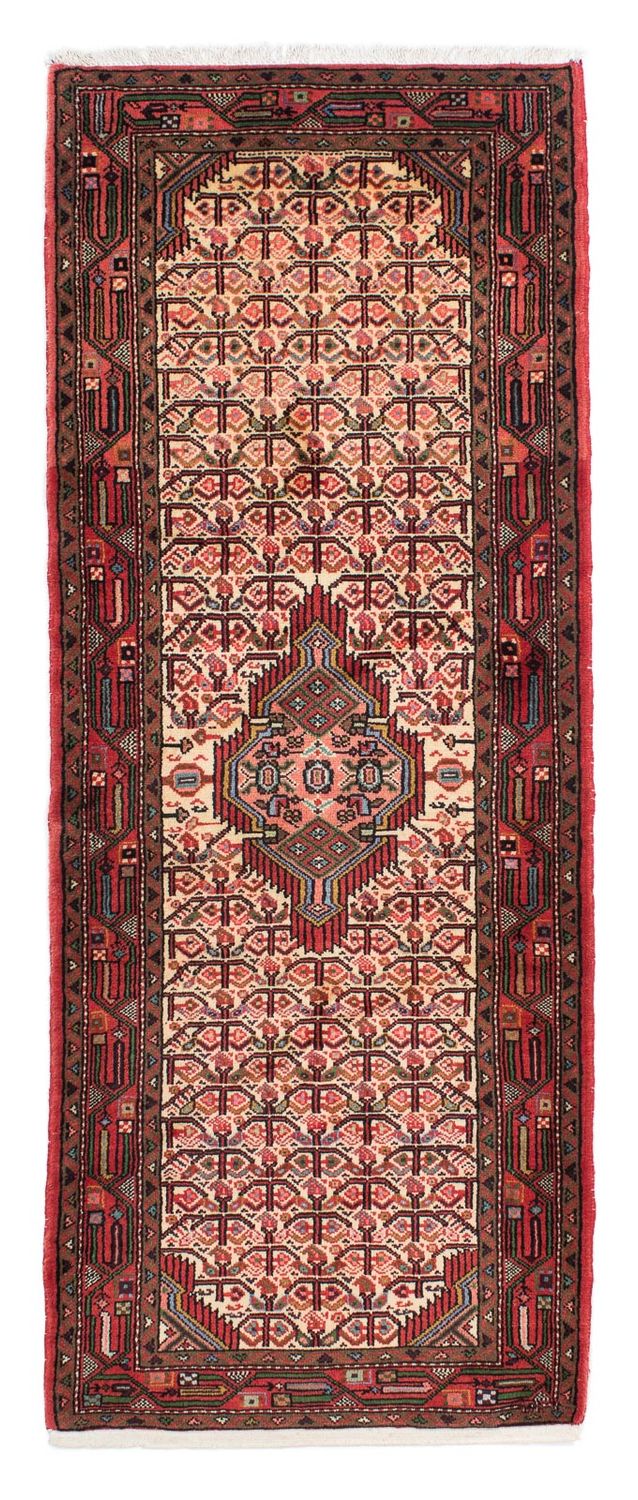 Alfombra de pasillo Alfombra persa - Nómada - 217 x 85 cm - rojo claro