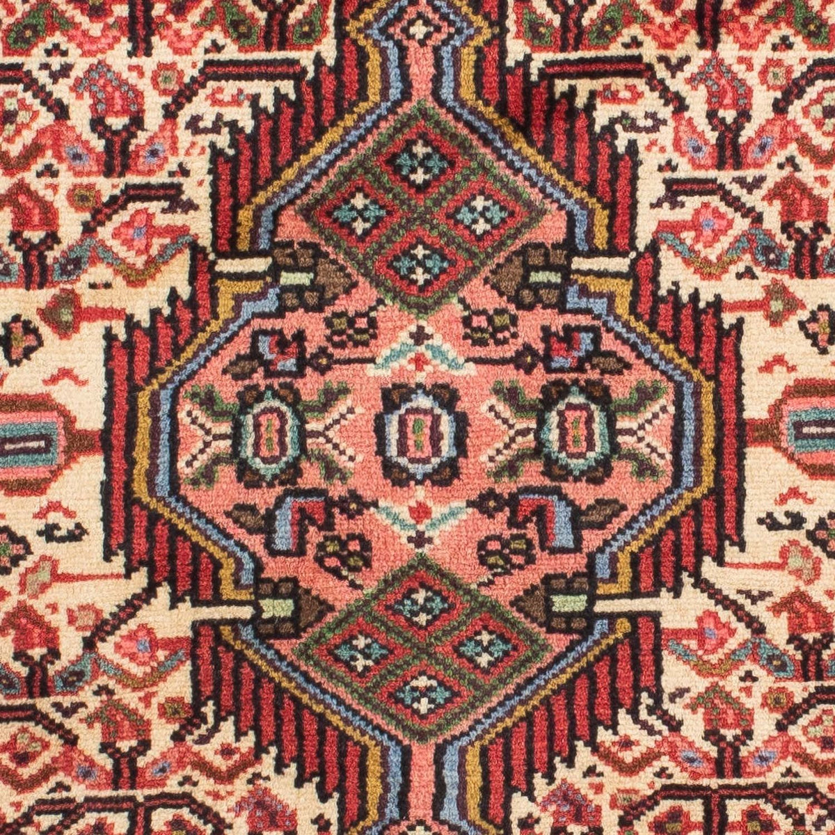 Alfombra de pasillo Alfombra persa - Nómada - 217 x 85 cm - rojo claro