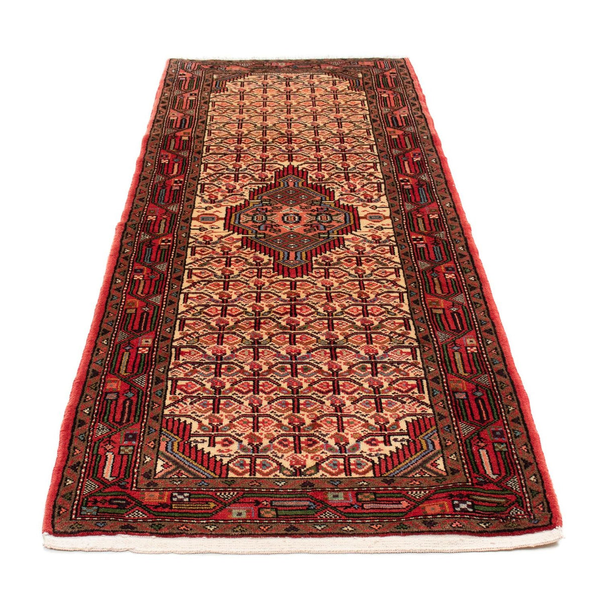 Alfombra de pasillo Alfombra persa - Nómada - 217 x 85 cm - rojo claro