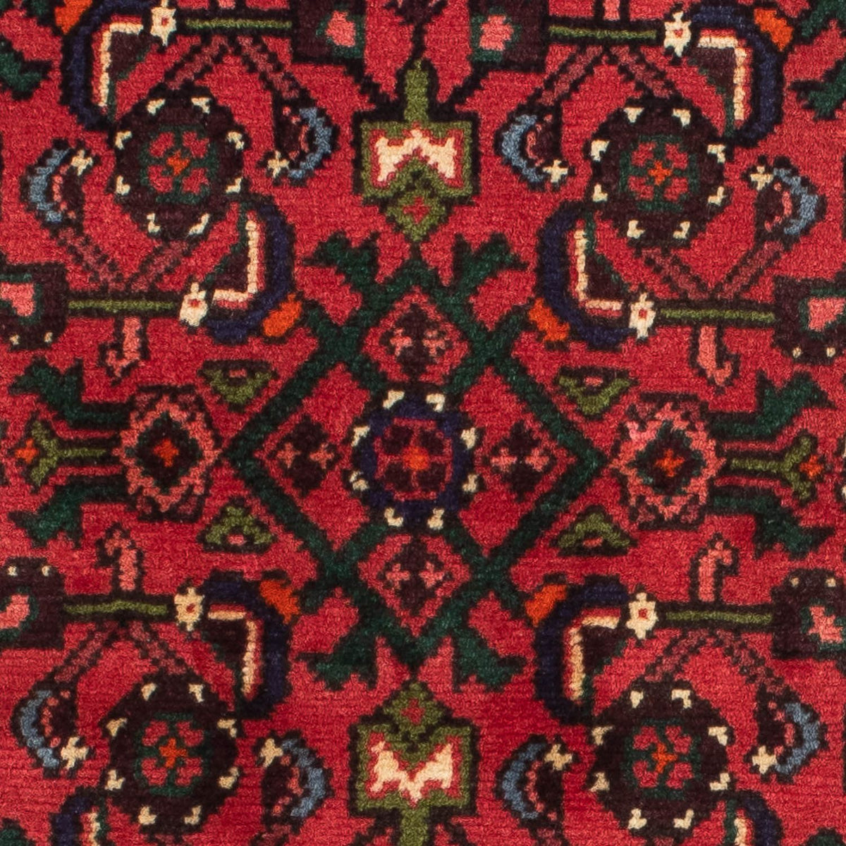 Alfombra de pasillo Alfombra persa - Nómada - 198 x 75 cm - rojo oscuro