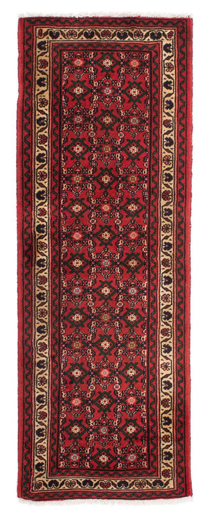 Alfombra de pasillo Alfombra persa - Nómada - 196 x 70 cm - rojo oscuro