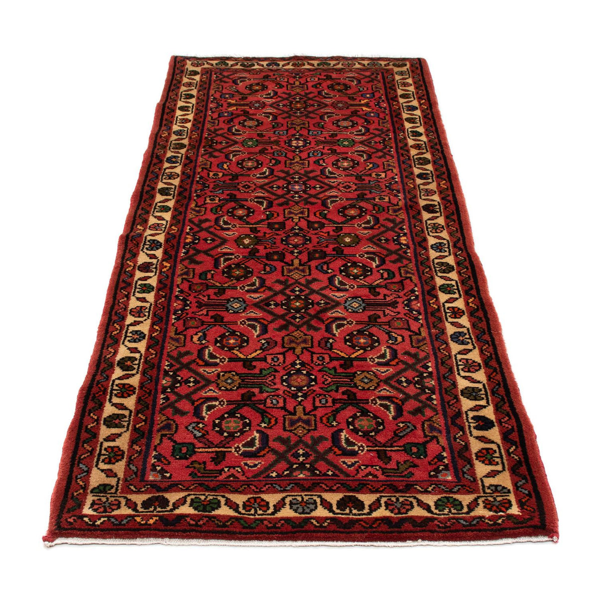 Alfombra de pasillo Alfombra persa - Nómada - 200 x 80 cm - rojo oscuro