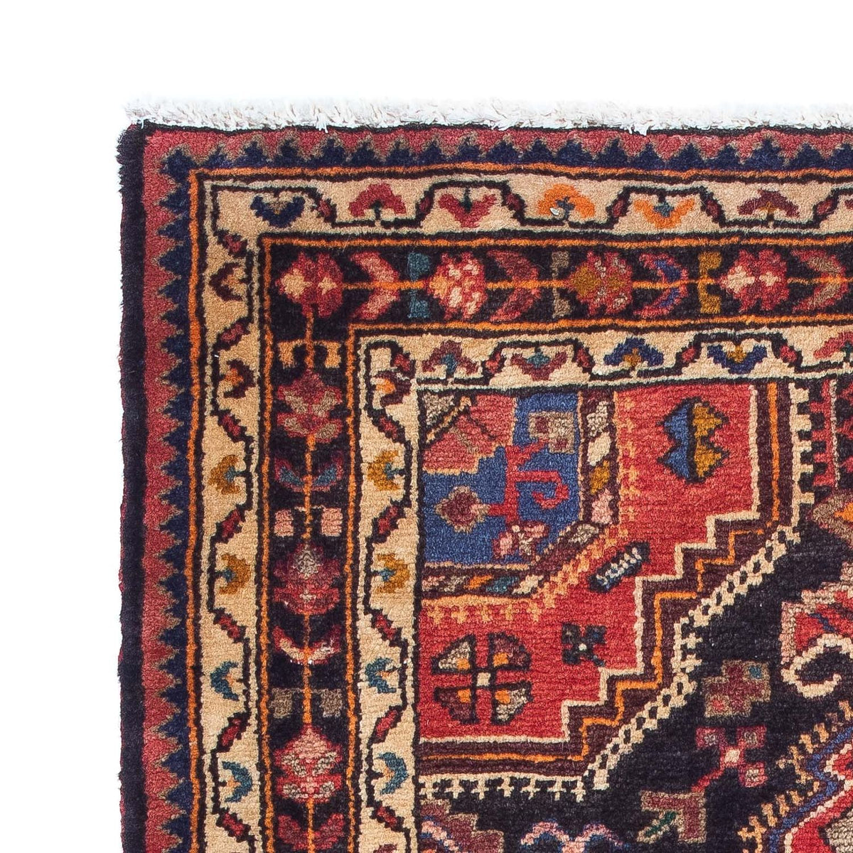 Alfombra persa - Nómada - 130 x 85 cm - azul oscuro