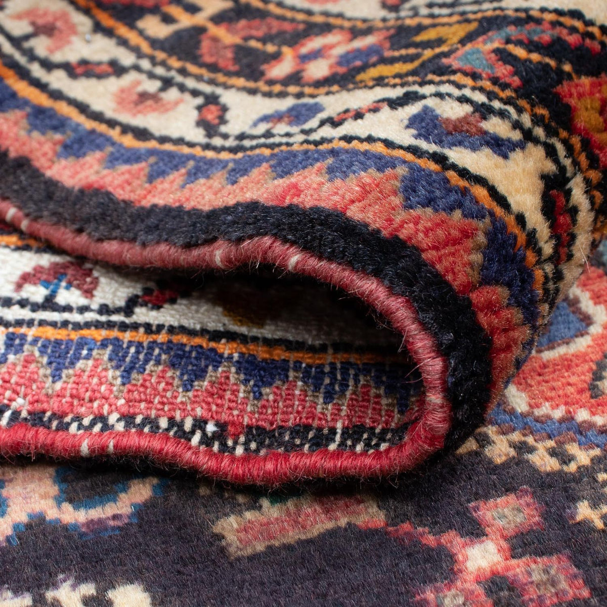 Alfombra persa - Nómada - 130 x 85 cm - azul oscuro