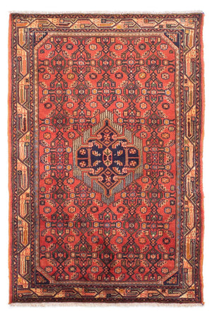 Alfombra persa - Nómada - 155 x 100 cm - rojo claro