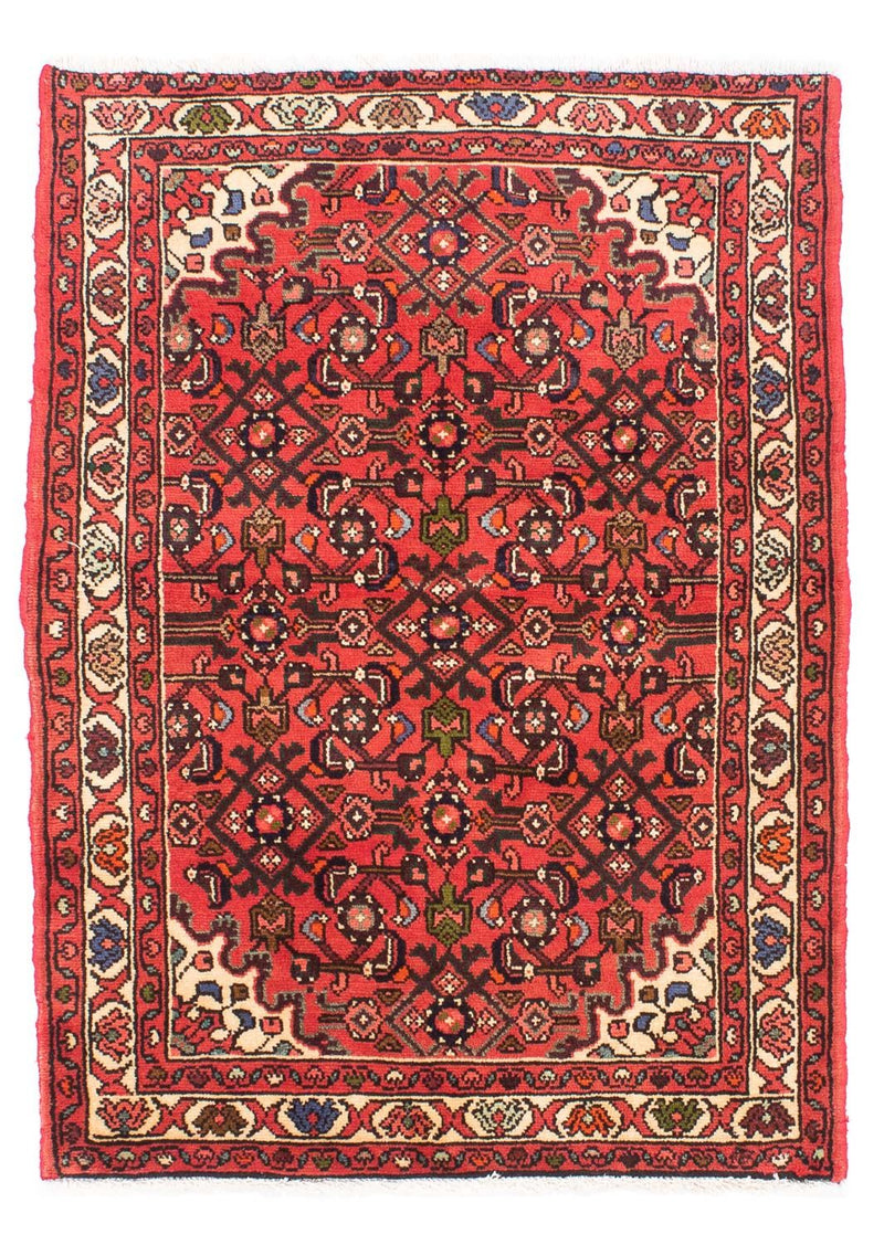 Alfombra persa - Nómada - 140 x 103 cm - rojo