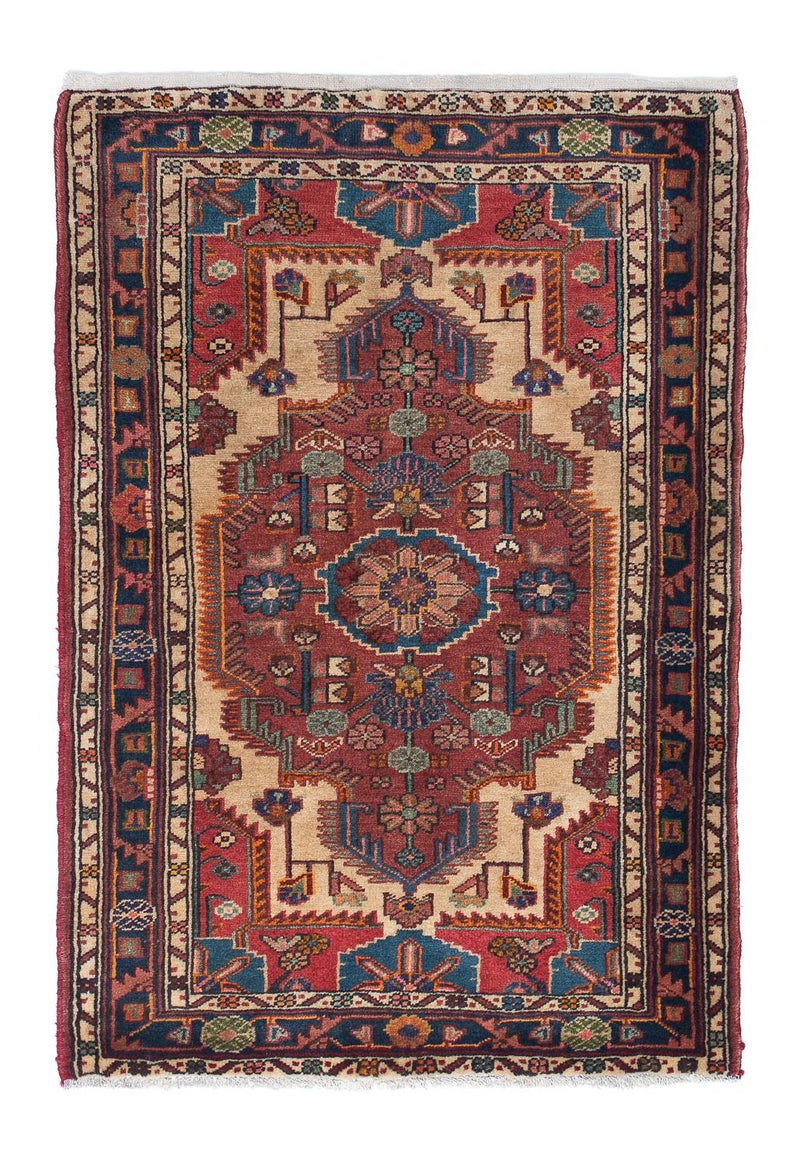Alfombra persa - Nómada - 130 x 95 cm - multicolor