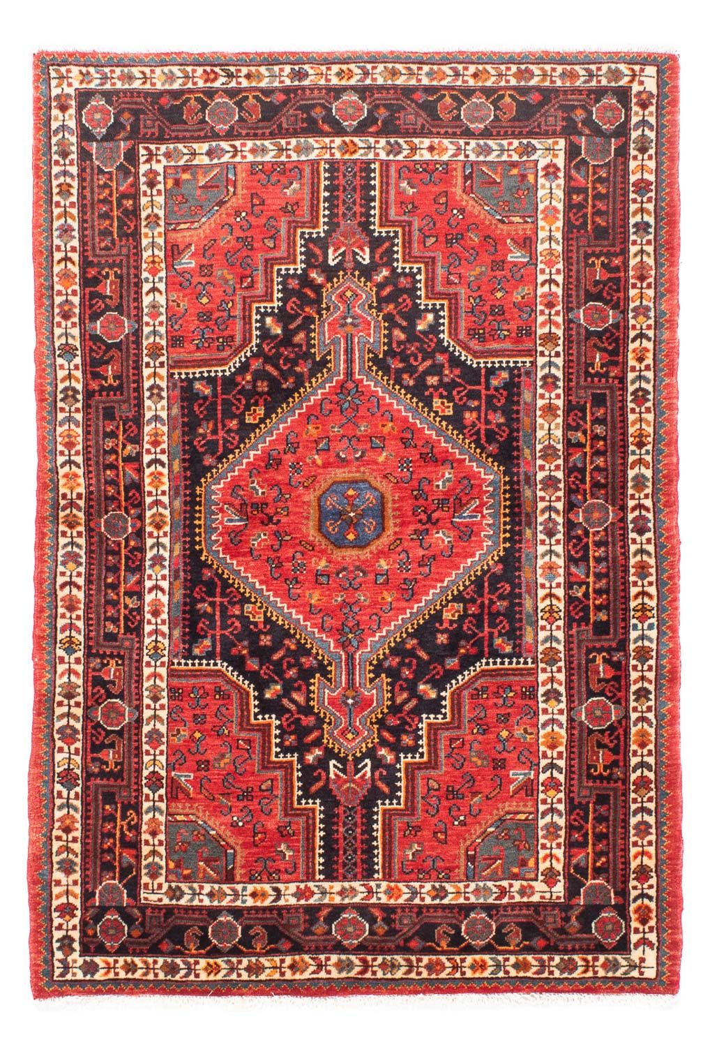 Alfombra persa - Nómada - 160 x 115 cm - rojo